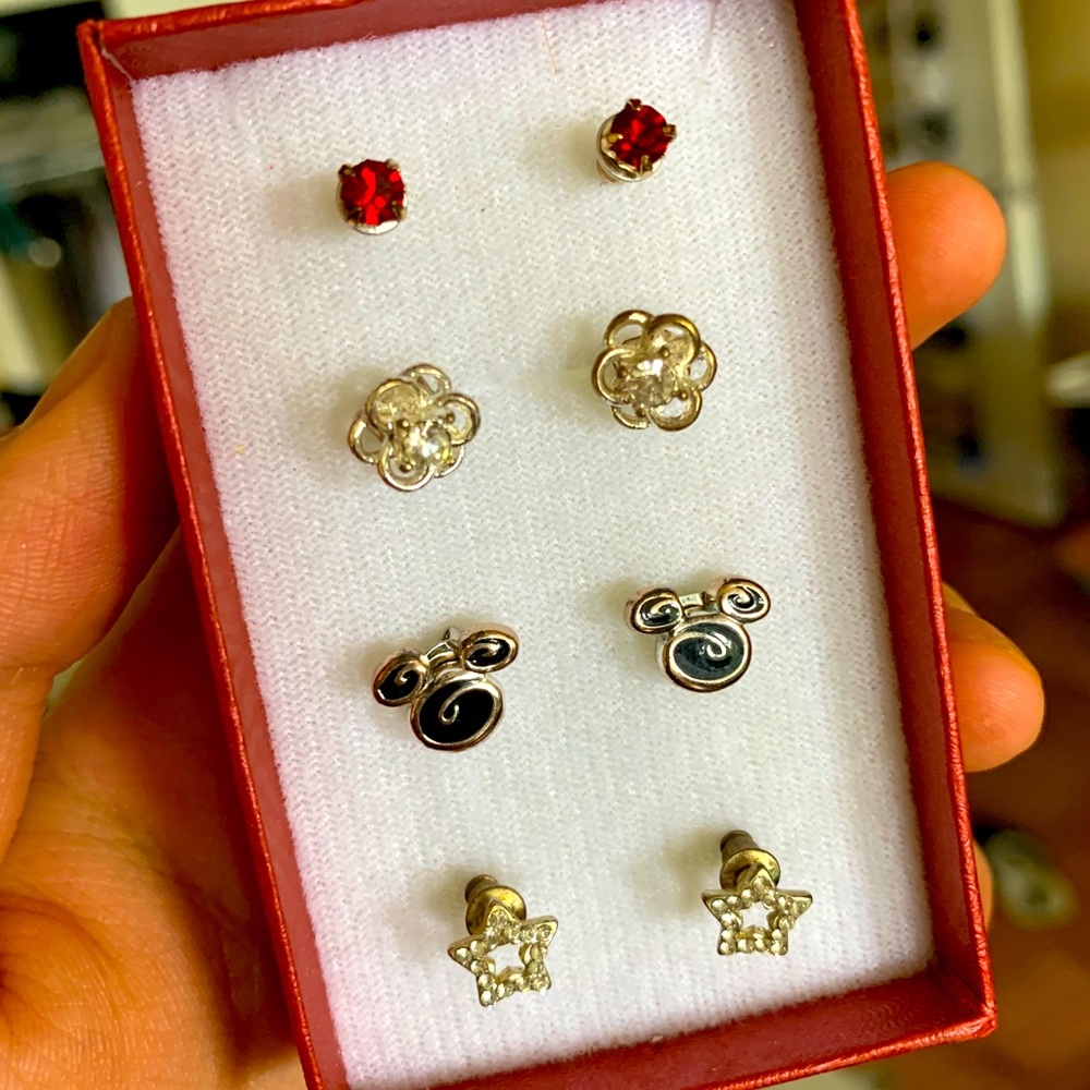 Stud and dangle earrings bundle